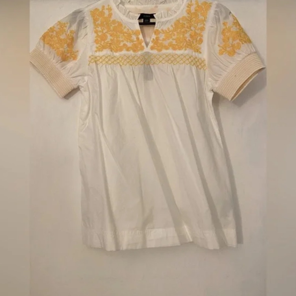 J.Crew Embroidered Top